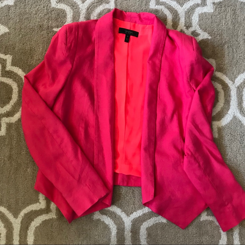 Pink Buttonless Blazer - Picture 3 of 4
